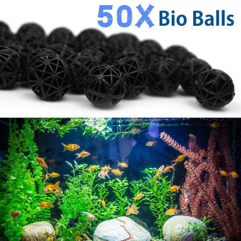 Fish Tank Filter Aquarium - 50Pcs 16mm Aquarium Bio Filter Balls
