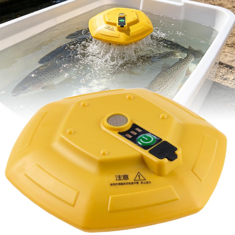 Aquarium Fish Fishing - Wireless Rechargeable Aquarium Oxygen Pump, Floating