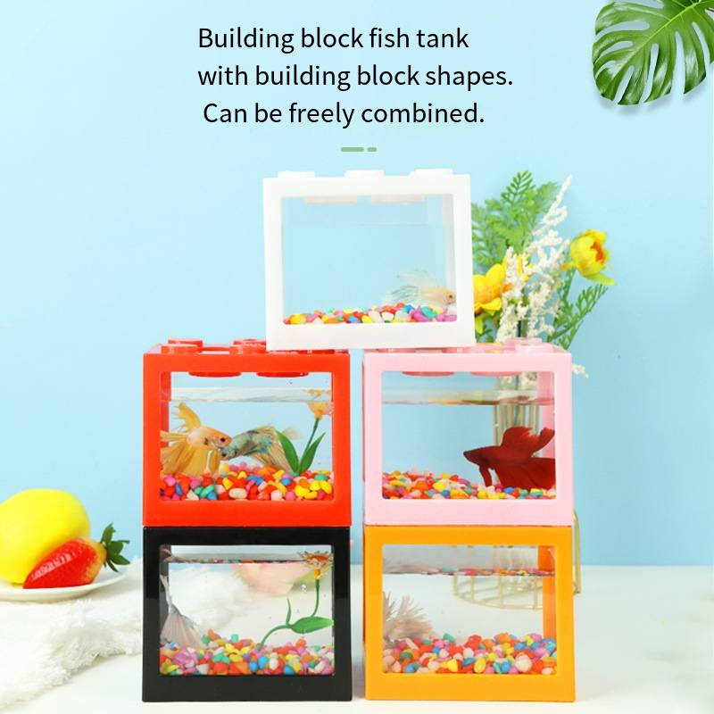 Novelty Block‑Shaped Mini Aqua - đánh giá và giá Aquarium Fish Goldfish