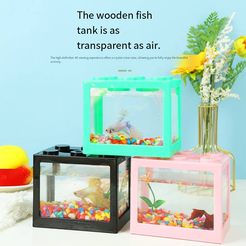 Novelty Block‑Shaped Mini Aqua - đánh giá và giá Aquarium Fish Goldfish