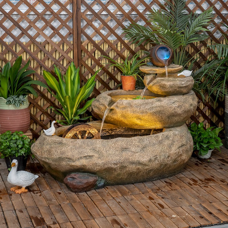 Outdoor Balcony Fish Pond Cour - đánh giá và giá Aquarium Fish Pond