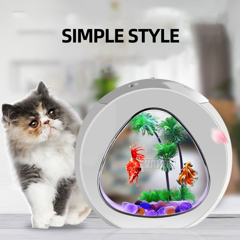 4L/6L/13L Creative Desktop Fis - đánh giá và giá Aquarium Fish Goldfish