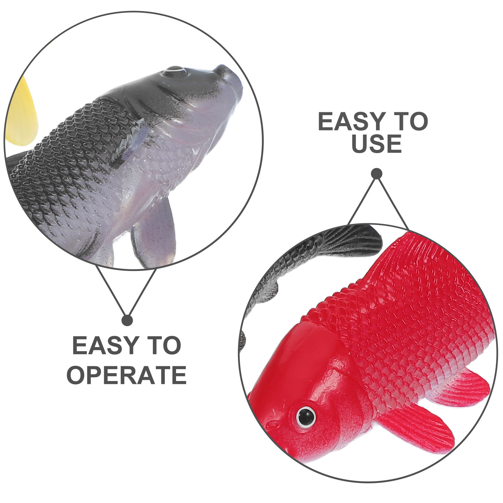 3pcs Fish Crafts Toys Realisti - đánh giá và giá Fish Toy In Aquarium
