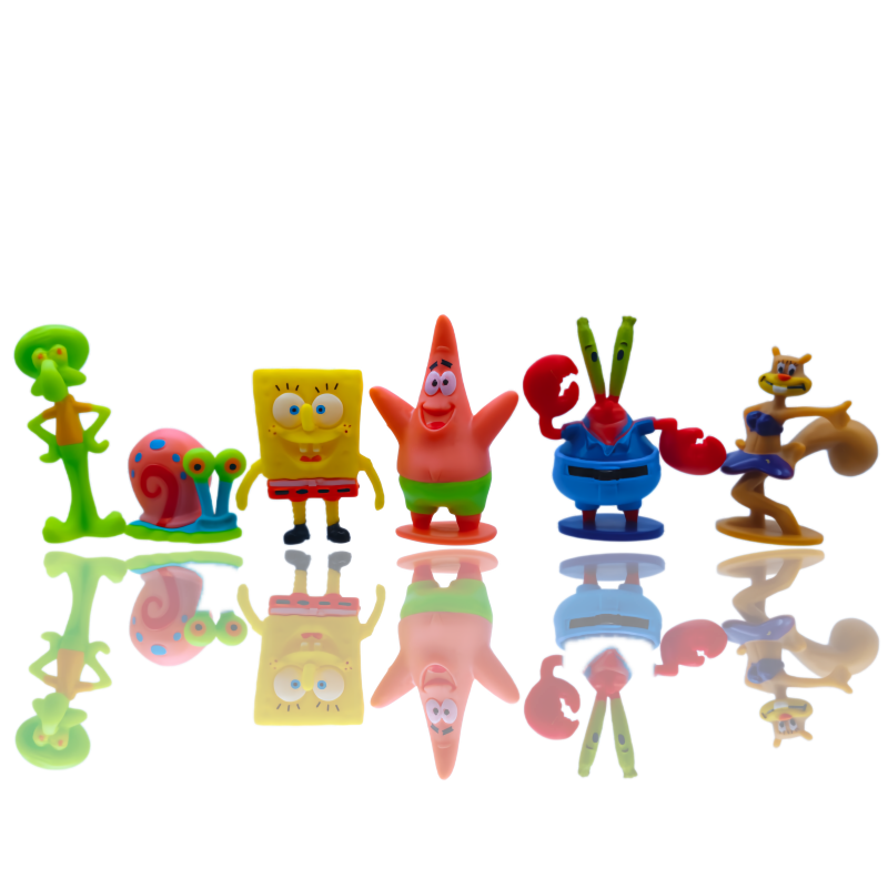 6pcs SpongeBob Fish Tank Decor - đánh giá và giá Fish Toy In Aquarium