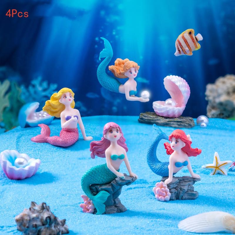 4Pcs Plastic Fish Tank Little  - đánh giá và giá Fish Toy In Aquarium