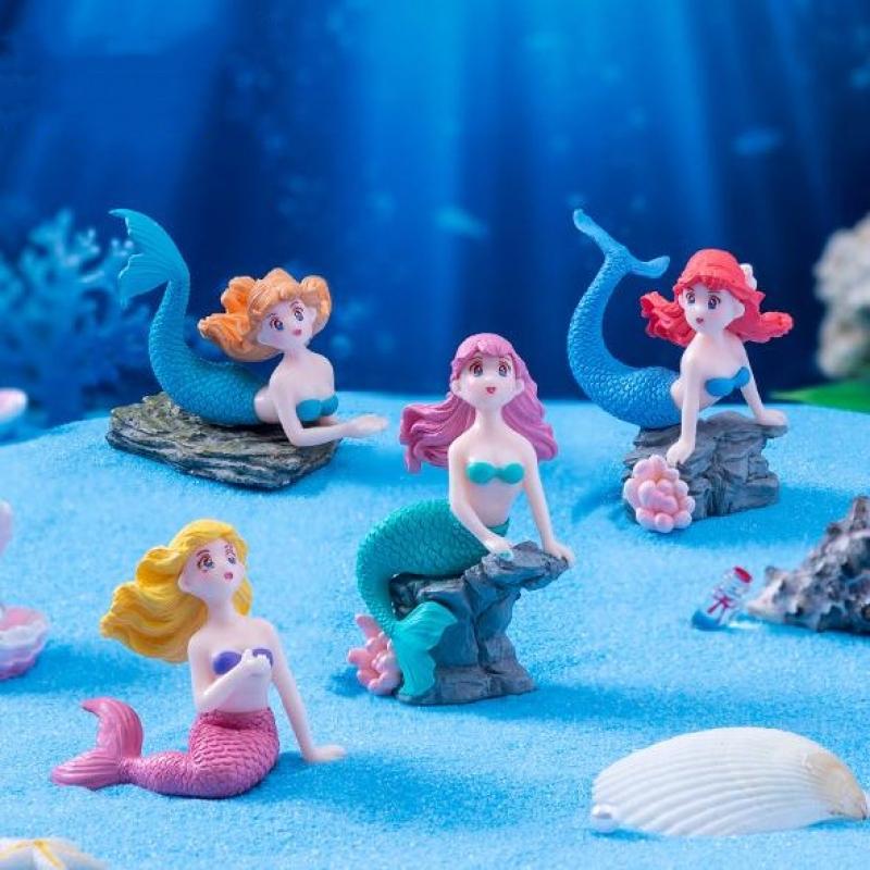 4Pcs Plastic Fish Tank Little  - đánh giá và giá Fish Toy In Aquarium
