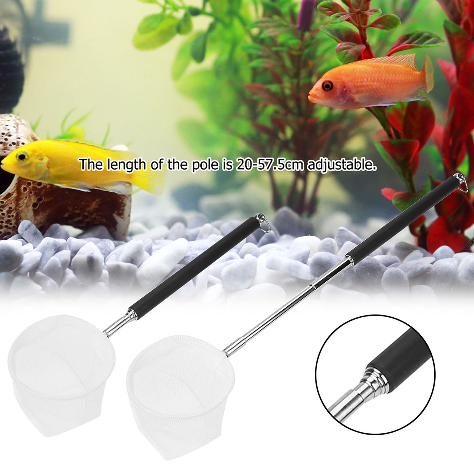 Adjustable Aquarium Fishing Ne - đánh giá và giá Aquarium Fish Net Small