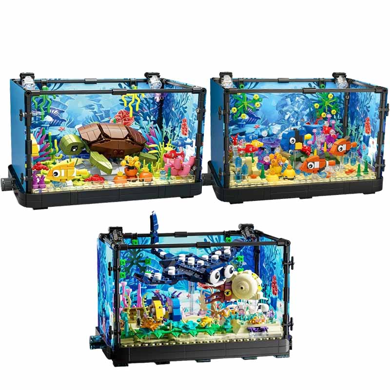 Fish Tank Building Block Set w - đánh giá và giá Fish Toy In Aquarium