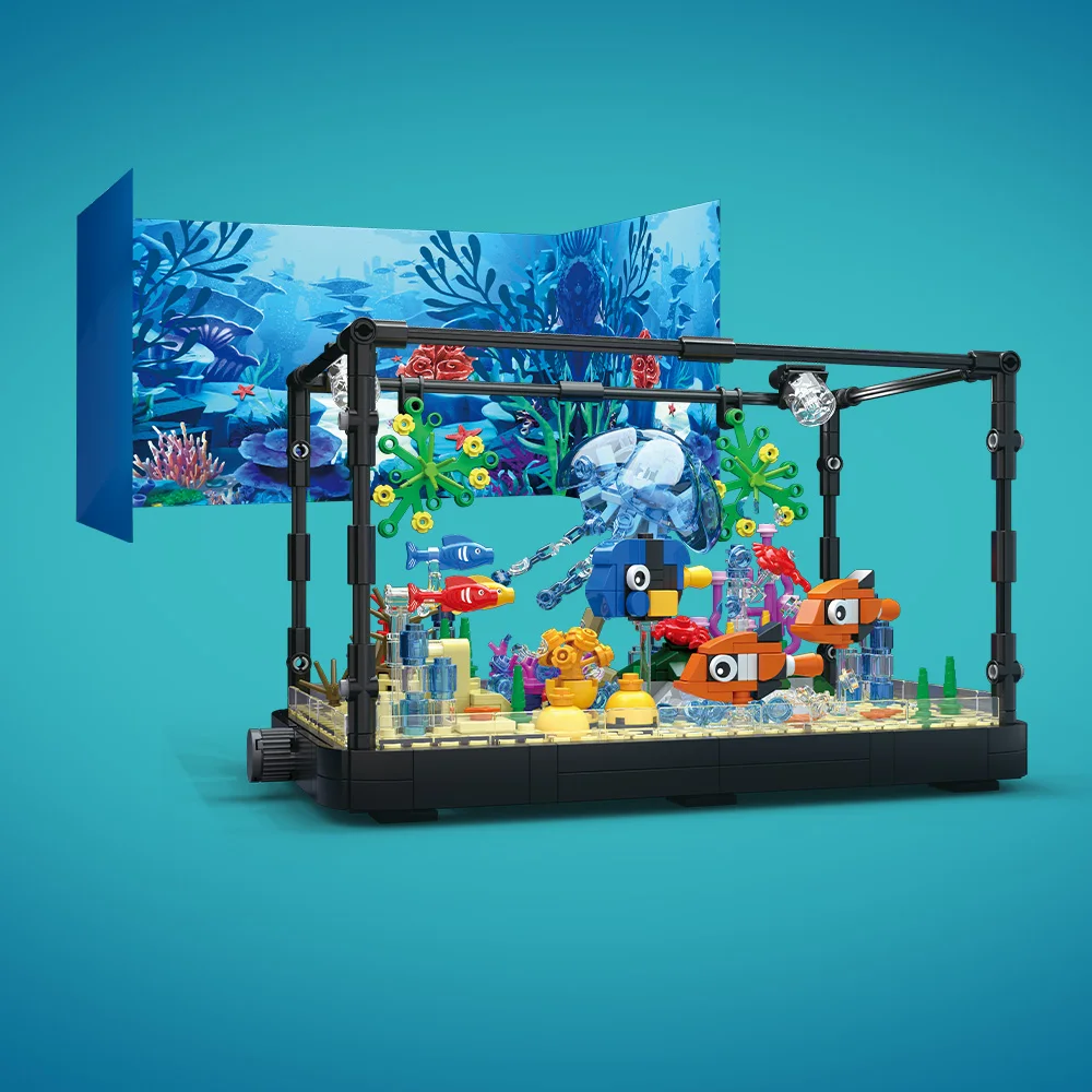 Fish Tank Building Block Set w - đánh giá và giá Fish Toy In Aquarium