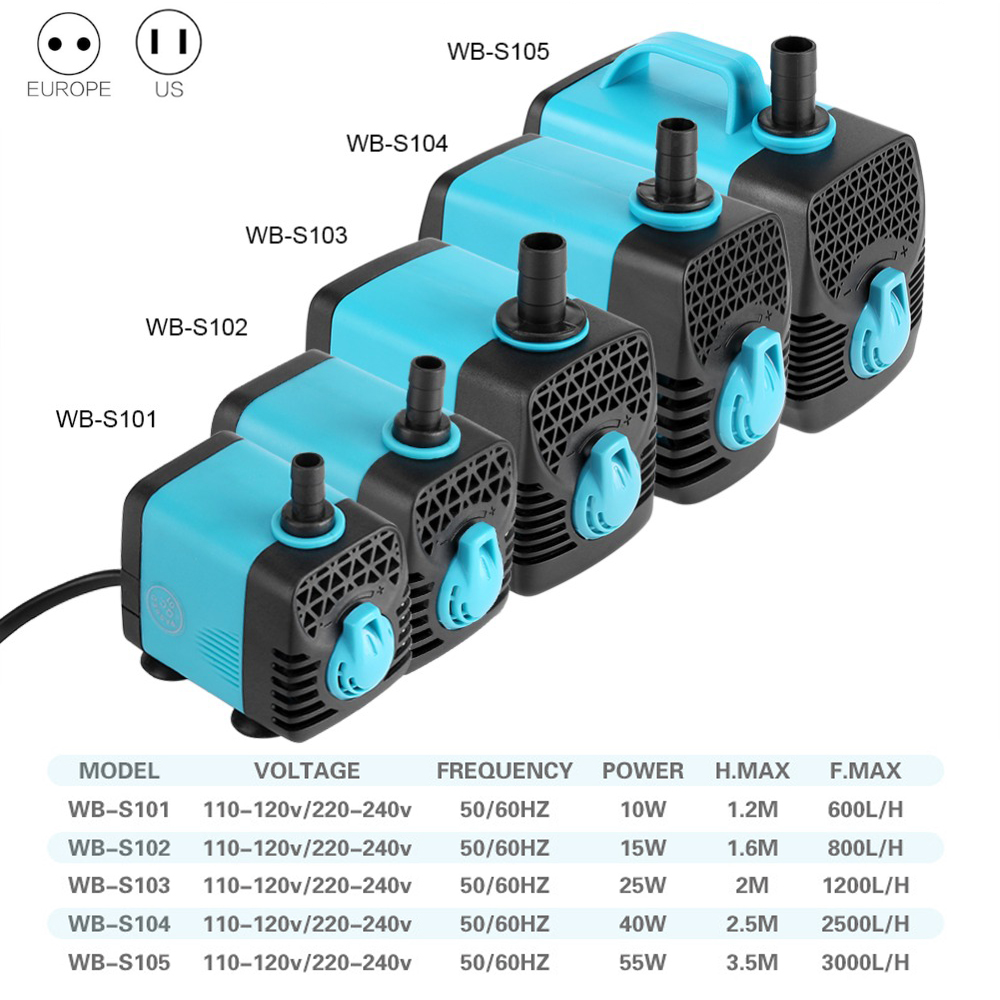 220V Cực Êm Bơm Chìm Lọc Ao Cá - đánh giá và giá Aquarium Fish Pond