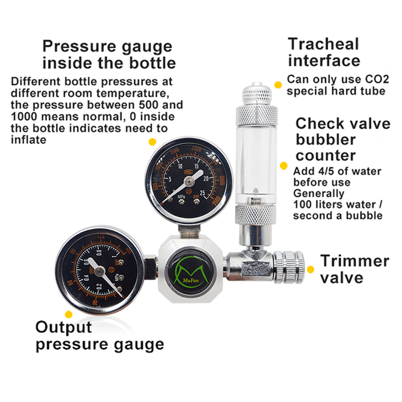 Aquarium CO2 Regulator Magneti - đánh giá và giá Aquarium Fish Store