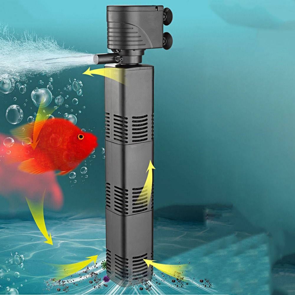Plastic 3 in 1 Fish Tank Filte - đánh giá và giá Fish Tank Filter Aquarium