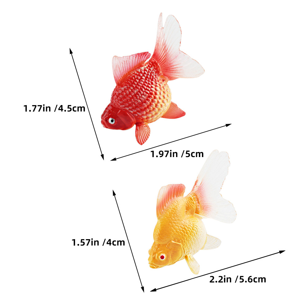 3Pcs Realistic Miniature Goldf - đánh giá và giá Fish Toy In Aquarium