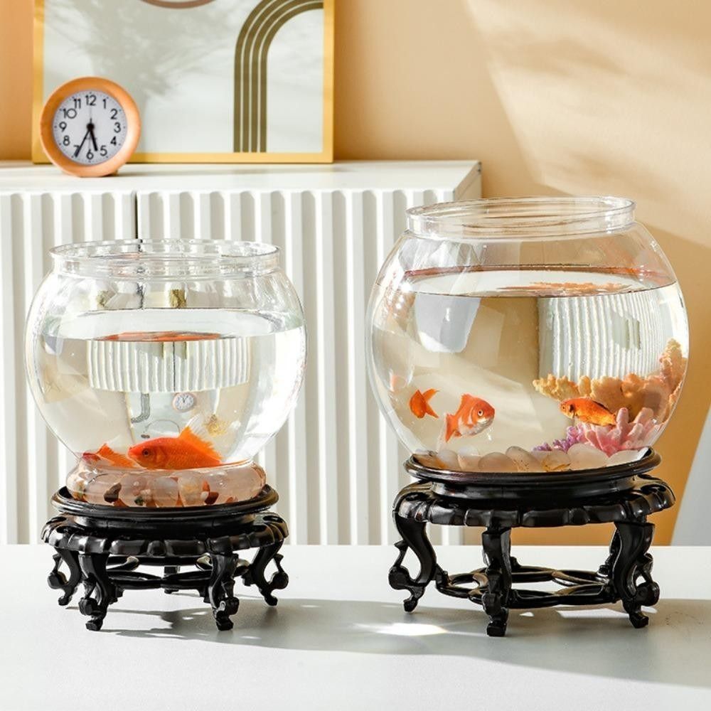 New Transparent Fish Tank Roun - đánh giá và giá Aquarium Fish Fishing